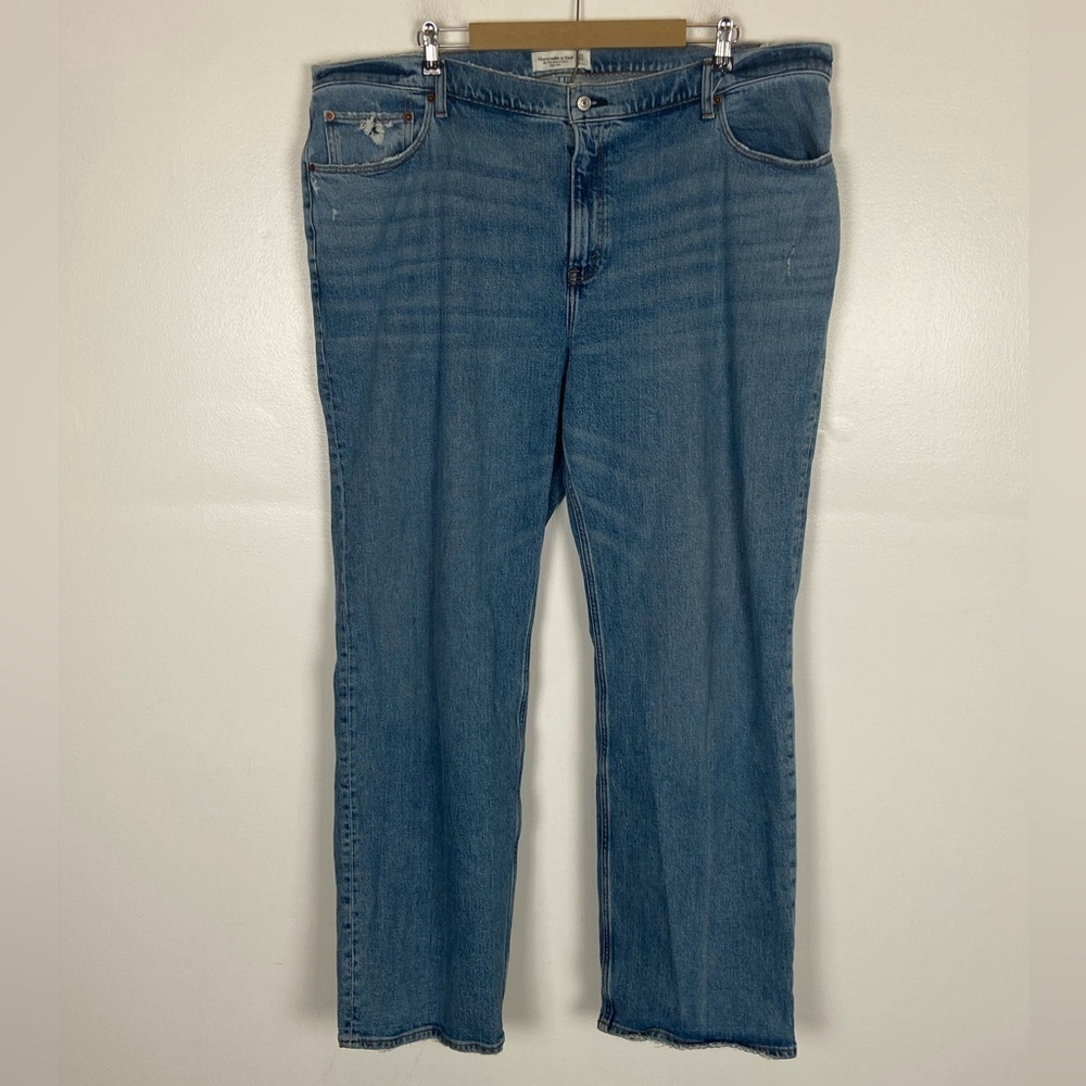 Abercrombie & Fitch The 90s Relaxed High Rise Women's Jeans 35/20L Elastic Waist